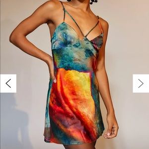 Urban Outfitters Colorful Strappy Mini Dress